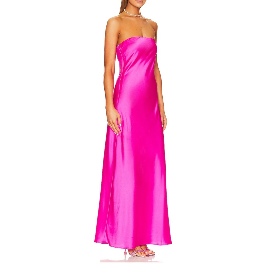 Show Me Your Mumu Taylor Tube Dress in Hot Pink